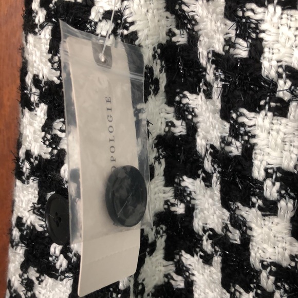 ANTHROPOLOGIE ELVIRA HOUNDSTOOTH MINI SKIRT (NEW) - Picture 4 of 7